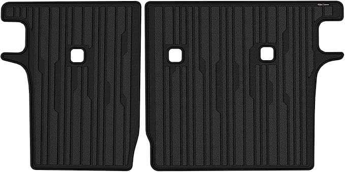 TripleAliners Backrest Mats All Weather Liners Compatible with 2025 Nissan Kicks Interior Accessories TPE Second Row Seats Back Cover Custom Fit Protection Car Liner
