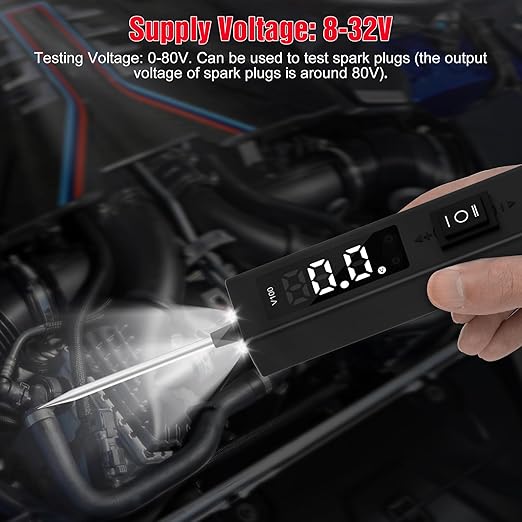 Power Circuit Probe Tester,OBDMONSTER V100 Circuit Tester, 0-80V DC Test Light Automotive Short Circuit Finder, Auto Electrical Circuit Tester, Car Fuse Tester, Automotive Tool