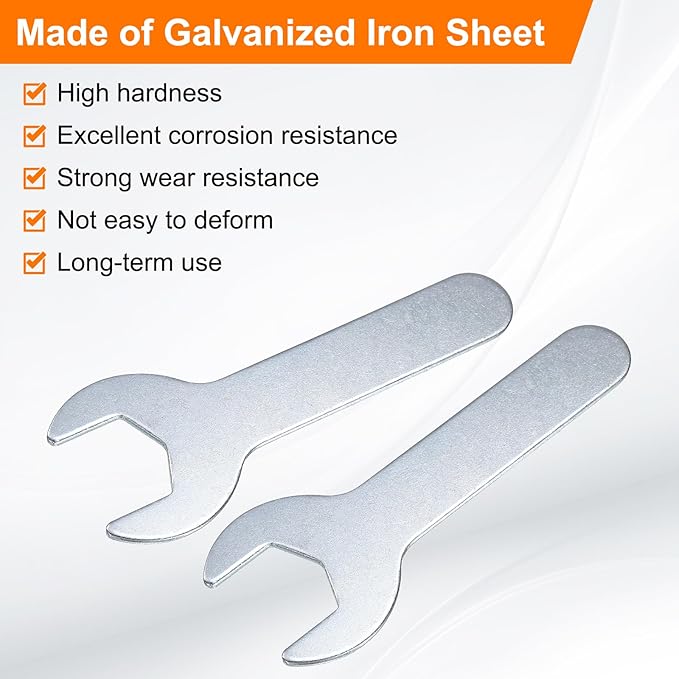 HARFINGTON 10pcs Small Wrench Open End Wrench 18x92x2mm Metric U-Shaped Single Open Ended Spanner Super Thin Small Flat Head Galvanizing Wrench for Automotive Repair Furniture Assembly