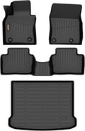 Binmotor-Floor Mats & Cargo Liner for Mazda 3 2019-2025(Only Hatchback), Heavy Duty Car Floor Mat Rubber Liners All Weather Car Mats for Mazda 3 Accessories