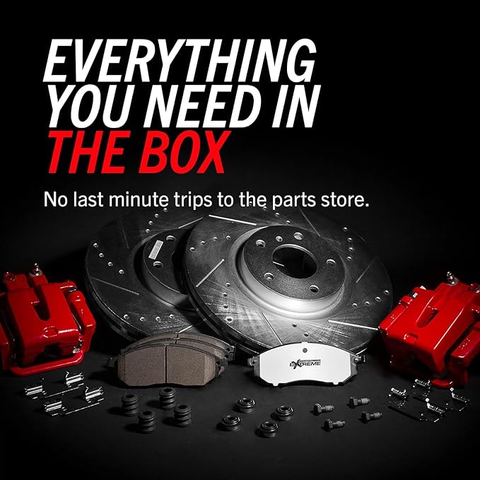 Power Stop KC3118-36 Front Z36 Truck and Tow Brake Kit with Calipers For Chrysler Town & Country, Dodge Grand Caravan, Ram C/V, VW Routan [Model Specific]