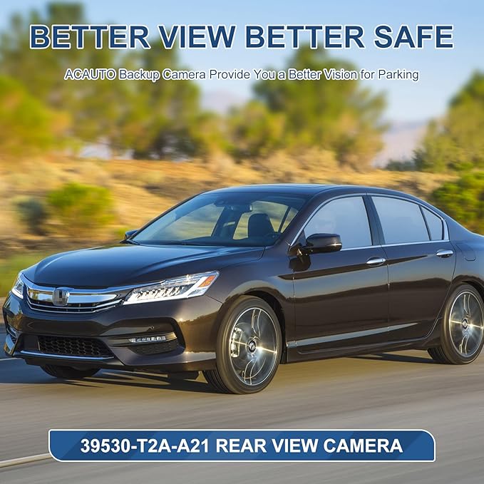 Rear Park Assist Backup Camera 39530-T2A-A21 Compatible with Honda Accord 2014-2017, Reversing Assist Rear View Camera 590-440, 39530T2AA21, 39530T2AA3