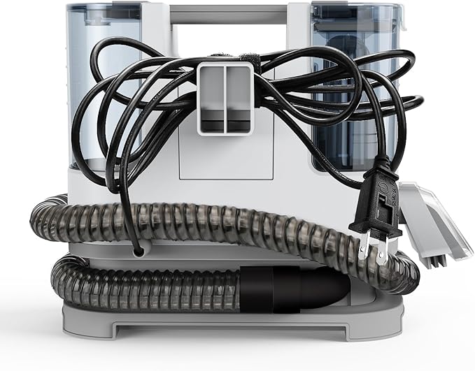 ECOWELL Portable Upholstery Carpet Cleaner,Wet Dry Deep Cleaning Sofa Carpet Spot Shampooer Machine, Independent Dual Water Tank Design for Spot, Stain,Area Rugs, Cars & More, 12Kpa Suction WDV01