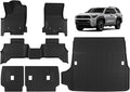 TripleAliners Floor Mats & Trunk Mat & Rear Seatback Cover All Weather TPE Liners Fit for Toyota 2025 4Runner Accessories Custom Fit TPE Heavy-Duty (Only for 5 Seats) - Not for Hybrid Model
