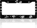 Turtle License Plate Frame Beach Shell Animal License Plate Holder for Front or Rear Car Tags Stainless Steel Funny Car Decoration with Screws 6.3 X 12.2 in