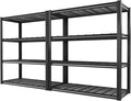 REIBII 40" W Storage Shelves 2200LBS Garage Shelving Heavy Duty Metal Shelving Adjustable Metal Shelves Industrial Shelf for Warehouse Basement Pantry Kitchen, 2 Pack