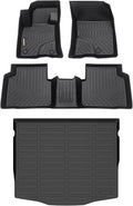 Binmotor-Floor Mats & Cargo Liner Set for Ford Escape 2020-2024 2025, All Weather Car Floor Mat for Ford Escape Accessories, Rubber Mats TPE Car Liners Escape Trunk Liner Trunk Mat