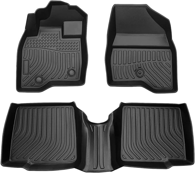 Cartist Compatible with Floor Mats Ford Explorer 2015-2019 All Weather Floor Liners 1st & 2nd Row Seat TPE Odorless High Edge Mat