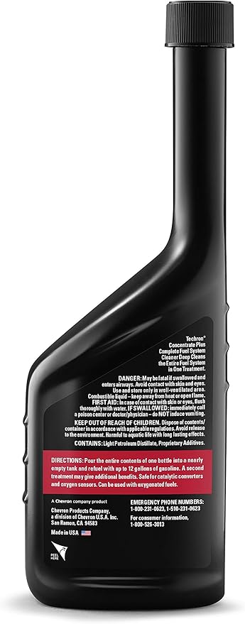 Chevron 67740-CASE Techron Concentrate Plus Fuel System Cleaner - 12 oz. (Pack of 6)