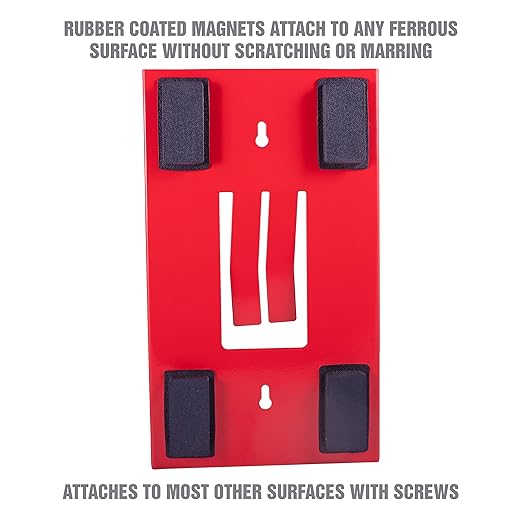 OEMTOOLS 23123 Red Magnetic Glove Dispenser, Disposable Gloves Box Holder, Magnetic Glove Box Holder for Wall Mount
