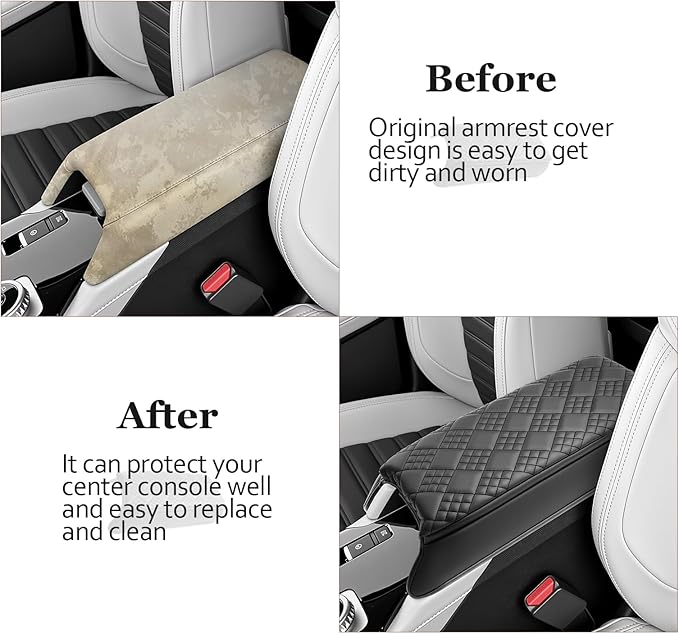 SKTU for 2025 Mitsubishi Outlander Center Console Cover for 2025+ Mitsubishi Outlander Armrest Cover Mitsubishi Outlander 2025 Accessories Console Cushion 2025 Outlander Seat Box Cover (Thickened)