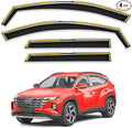 in-Channel Window Rain Guards Fit for Hyundai Tucson 2022 2024 2023 2025 Extra Durable Window Deflectors Window Visors Vent Shades Vent Visors Car Accessories-4 pcs Q24