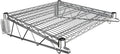 24" x 24" Chrome Wire Wall Mount Shelf