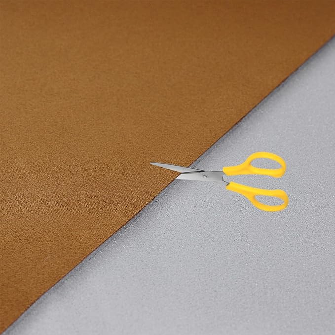 Suede Headliner Fabric with Foam Backing - Black Suede Headliner Material for Car/Truck/SUV/RV Roof, Home Repair/DIY Headliner Material Automotive Headliner Fabric (Tan, 96"×60“)
