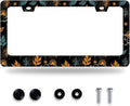 Galaxy License Plate Frame Colorful Starry Sky License Plate Stainless Steel Funny License Plate Holder for Men Women Universal Car Accessories Decoration 12.3" x 6.3"