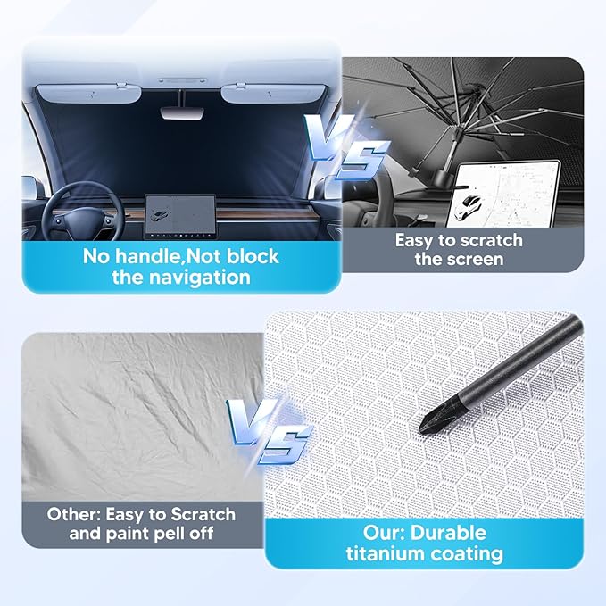 Windshield Sun Shade Fits for Chevy Equinox 2025 2026 Foldable Car Front Window Sunshade for Equinox Accessories Sun Visor
