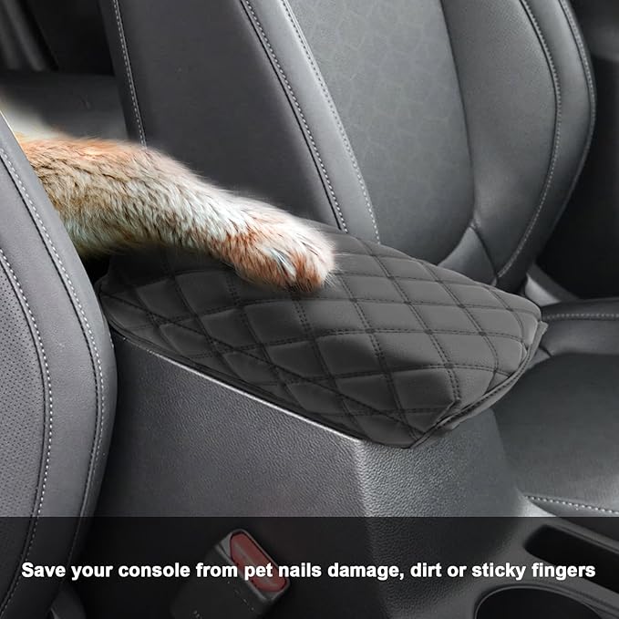 SXCY for 2024 2025 Kia Seltos Armrest Cover for Kia Seltos 2025 Accessories 2021-2024 2025 Seltos Center Console Cover Pad 2024 2025 Seltos Middle Console Cover (Thick Soft Pad)