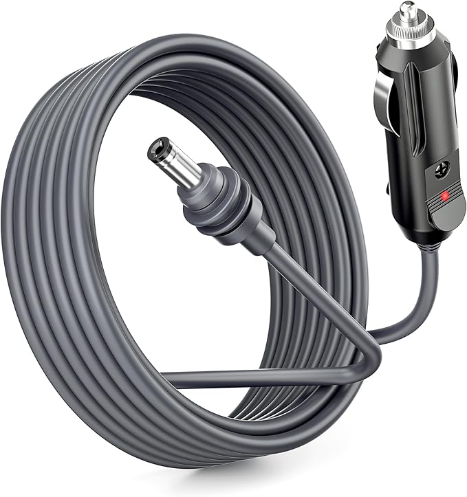 Starlink Mini Cable 12V 24V Car Adapter 10FT/3M Cigarette Lighter to DC Cord Replacement DC Power Cable 18AWG for Starlink Charging Cord Waterproof