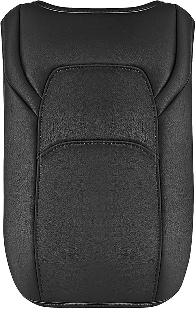 Muslogy Center Console Armrest Cover Compatible with Nissan Pathfinder 2022-2025 Comfort Armrest Pad Arm Rest Cushion Vegan Leather Protector Regular Thick