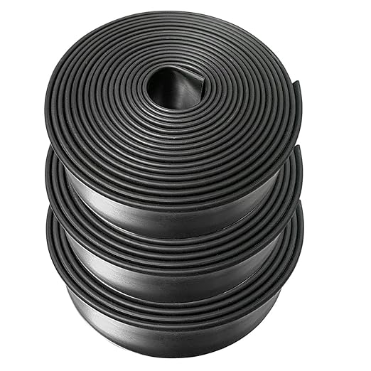 3:1 Ratio Heat Shrink Tubing Roll Adhesive Lined Industrial Marine Grade Dual Wall Heat Shrink Tube Waterproof and Sealed Black (3/4 inches(19.1 mm), 30 Feet)
