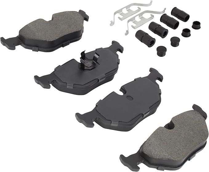 Premium Ceramic Rear Brake Pads (1001-0396C) Compatible with 1987-2005 BMW (318i/318is/320i/325i/325is/525i/528i/530i/535i/540i/735i/735iL/740i/740iL/750iL/M3/M5/Z3)