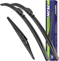 AJK Wiper Blades for INFINITI QX60 2014 2015 2016 2017 2018 2019 2020 2021 2022 2023 2024 2025, 3 Piece All Weather OEM Quality Automotive Replacement Windshield Wiper Blades for My Car