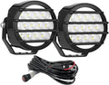 BIGLION.X 3.7 Inch 130W Off Road Lights White Round Offroad Fog Lights Super Bright 12800LM Driving Offroad Lights Bumper Fog Light Pods Waterproof 12/24V for Trucks 4x4 SUV ATV UTV Car