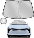 Windshield Sun Shade for 2024-2025 Che-vrolet/Chevy Blazer EV Foldable Sun Sunshade for Car Front Window Blocks UV Rays and Heat Automotive Interior Protector Custom Fit Accessories