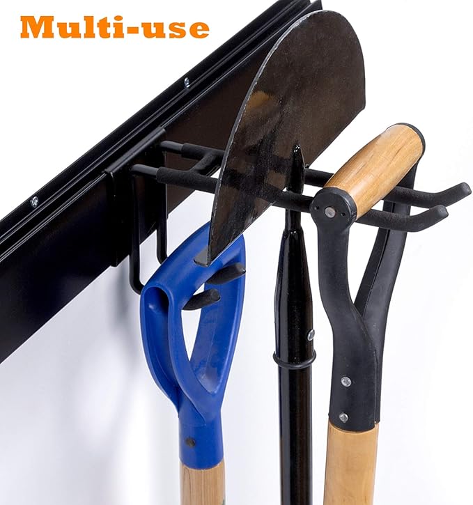 WALMANN Garage Storage Organization System Ski Wall Rack 10 Pairs of Skis Mount Hanger Home Shed and Garage Snowboard Wall Rack System Holds Up to 300lbs
