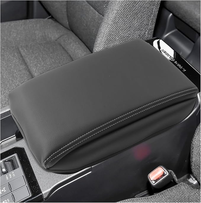 SXCY for 2024 2025 Land Cruiser Armrest Cover for Toyota Land Cruiser 2025 Center Console Cover 2024 2025 Land Cruiser Center Console Cover for 2025 Land Cruiser (White Line (Pad))