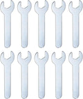 HARFINGTON 10pcs Small Wrench 11x70x1.5mm Metric U-Shaped Single Open Ended Spanner Super Thin Flat Head Galvanizing Wrench for Automotive Repair Furniture Assembly