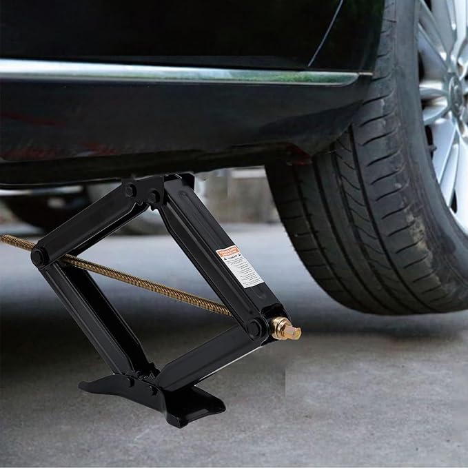 Garvee 24" RV Scissor Jack - 7500lb Heavy Duty Leveling Stabilizer with Crank Handle, Stable Base, 4"-24" Adjustable Height, Powder Coated Steel for Travel Trailers, RVs & Campers - 4 Pack