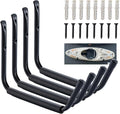 HOME MASTER HARDWARE Heavy Duty 15" Jumbo Garage Wall Hooks 4 Pack – 100 LB Kayak Storage Rack, Wall Mount for Canoe, Bicycle, Ladder & Large Gear