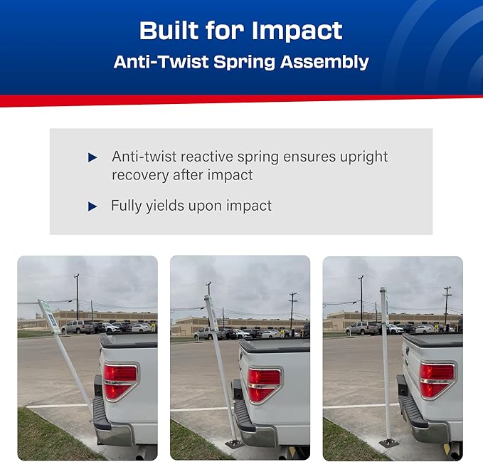 Impact Recovery - Sta-Rite Flexible Sign Post - Sign Holder - Handicap Parking Signs - Made in the USA - 78” Van Accessible Signage