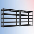 PrimeZone 72" H X 48" W X 18" D Heavy Duty Garage Shelving 5 Tier 2500 LBS Storage Shelves Adjustable Industrial Metal Wire Shelf Unit for Garage,Basement,Pantry,Warehouse,Commercial 2Pack