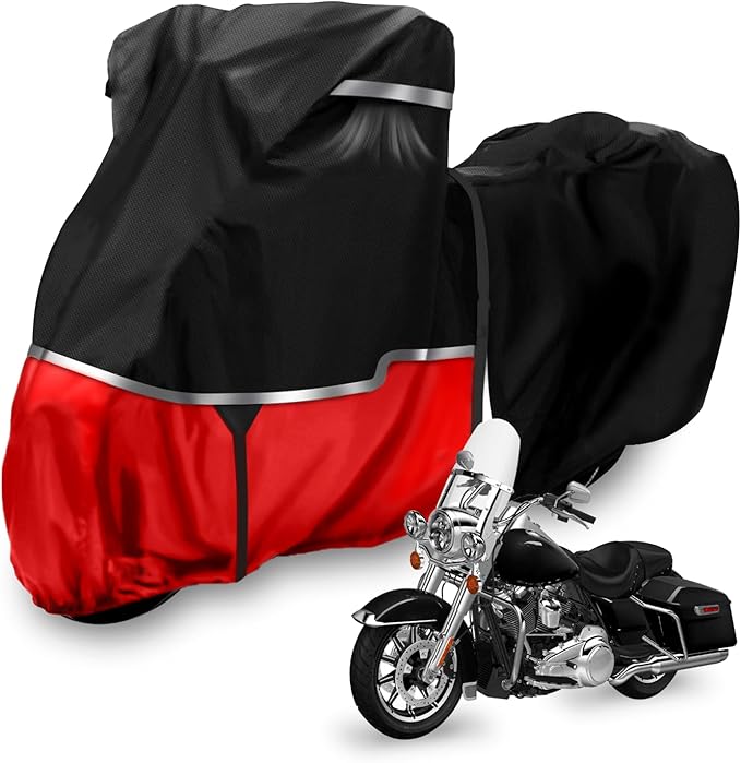 420D Waterproof Motorcycle Cover Replace for Harley Davidson Touring Models, Road Glide Special, Electra Glide Standard Motorcycle Cover for Snow Rain Dust Protection
