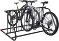 Commercial Grid Bike Rack for 10 Bikes - Heavy Duty Metal Bike Stand Floor, Outdoor Bicycle Parking Rack for Garage, Retail, School, Backyard, Bike Shop (Double Side)
