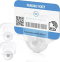 2X Parking Permit, Ticket and Note Holder for Car Windscreen, Clips with Removable Suction Cup, Avoid Parking fine, Set of 2 (Made in Germany) Transparent