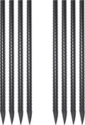 VVOKGO Rebar Stakes 24 Inch Ground Straight Concrete Form Stakes Heavy Duty (8pcs), 3/8" Diameter Metal Steel Spikes Anchors with Chisel Point End for Plant Support, Garden Border,Landscape Edging