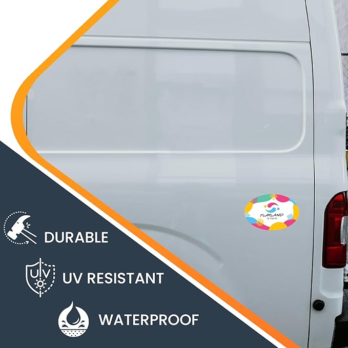 Magnet Me Up Custom Car Magnet, 4x6 Inch Oval, Customizable Magnet for Businesses, Advertising, Personal Use, Gifts, Choose Your Text, Upload Image, Magnetic Vinyl for Vehicles, Crafted in USA