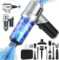 Arify Pro Car Vacuum Portable Cordless with 18000PA Super Suction, 4 in 1 Portable Air Blower/Car Vacuum 90°Foldable Handheld Rechargeable Brushless Motor for Home, PC