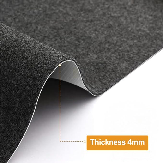 7.8x16 FT Garage Floor Mat for Golf Cart, Mid-Size SUV, Non-Slip Heavy Duty Oil Mat, Under Car Containment Garage Rugs, Felt and Rubber Material Mat
