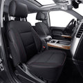 LUCKYMAN CLUB Custom Fit Seat Covers for 2014-2018 Chevy Silverado Sierra 1500 Crew Cab, 2015-2019 Silverado Sierra 2500 3500 Crew Cab (Black&Red)