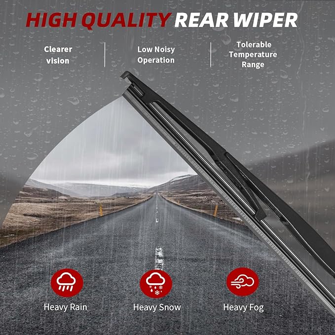 OTUAYAUTO Premium Windshield Wiper Blades - Replacement for Honda CRV CR-V 07-11, Nissan Leaf 18-20, Acura RDX 07-18, All-Weather, Front and Rear Wiper Blades, J/U Hook - 26"+16"+14" (Pack of 3)