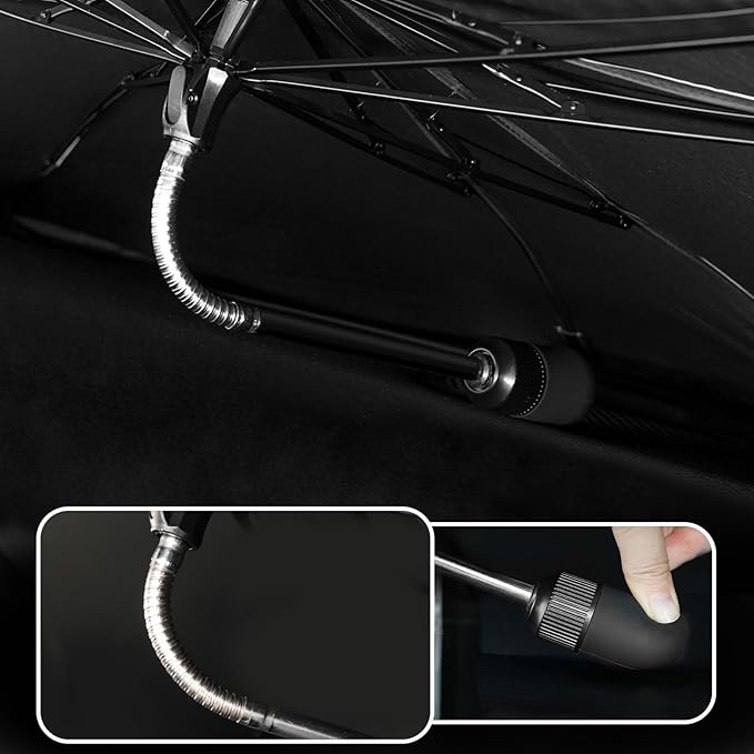 Umbrella Sunshade for Chevy Traverse Accessories 2024 2025, Foldable Windshield Cover Sun Shade Umbrella Visor with UV Block Windshield and Heat Insulation (for Chevy Traverse 2024-2025)