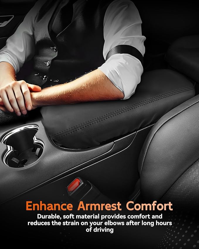 CDEFG for 2021-2025 Toyota Venza Center Console Cover Armrest Box Cover for 2021 2022 2023 2024 2025 Venza (LE, XLE, Nightshade Edition, Limited) Accessories Console Arm Rest Protector