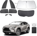 TINGLU Window Shades for Lexus NX300h/NX300/NX200t 2015-2021 Accessories Car Side Full Windows Rear Triangular Windshield Sun Shade Sun UV Rays & Privacy Protection for Camping,Napping&Relaxing 8PCS