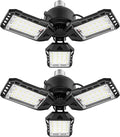 LED Garage Lights - 1 Pack, 80W, 8000LM 6500K Shop Light with 3 Deformable Panels, Basement Barn Light, E26/E27 for Shop, Warehouse, Basement