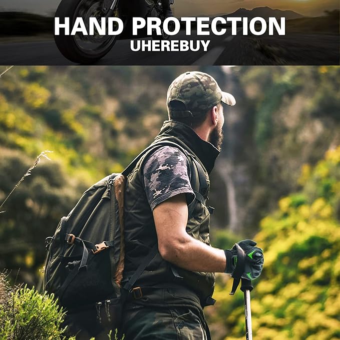 Motorcycle Gloves Touch Screen Full Finger Riding Gloves Knuckle Protection for Men and Women for Dirt Riding, Road Racing, Cycling, Climbing Work Outdoor Sports