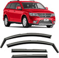 Voron Glass in-Channel Extra Durable Rain Guards for Dodge Journey 2009-2020, Window Deflectors, Vent Window Visors, 4 Pieces - 200480